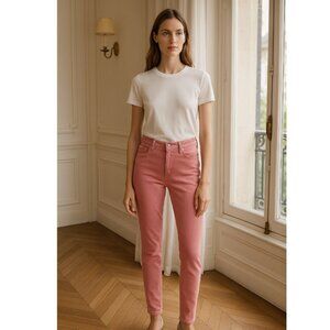 🦋 NEW STITCHFIX JUSTBLACK Dusty Pink Ankle Skinny Jeans Casual Comfy 30 Cute